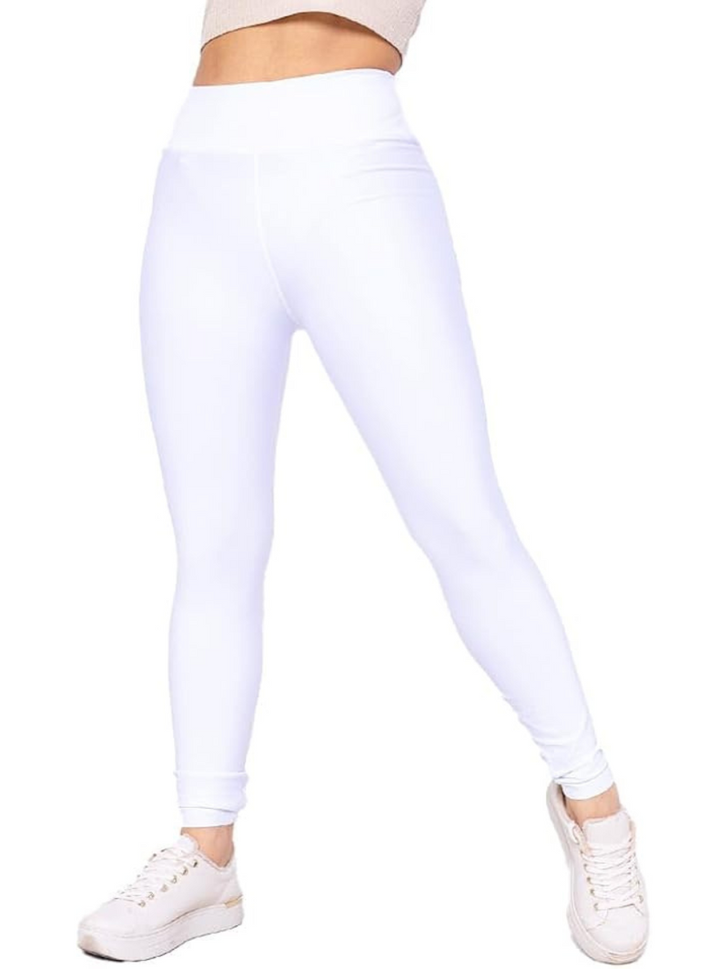 Calça Legging Fitness Feminina Academia Branco