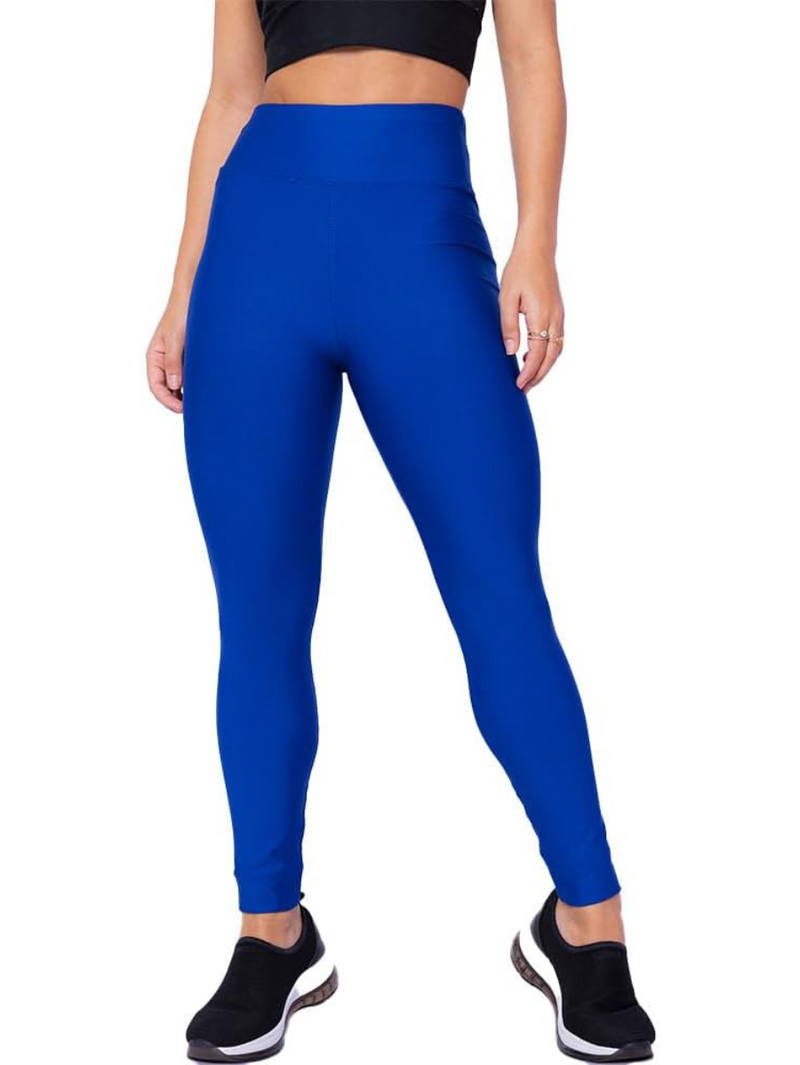 Calça Legging Fitness Feminina Academia Azul