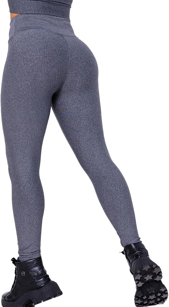 Calça Legging Fitness Feminina Academia Cinza