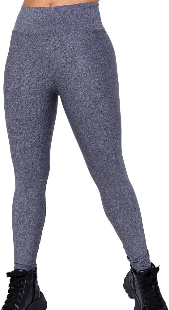 Calça Legging Fitness Feminina Academia Cinza
